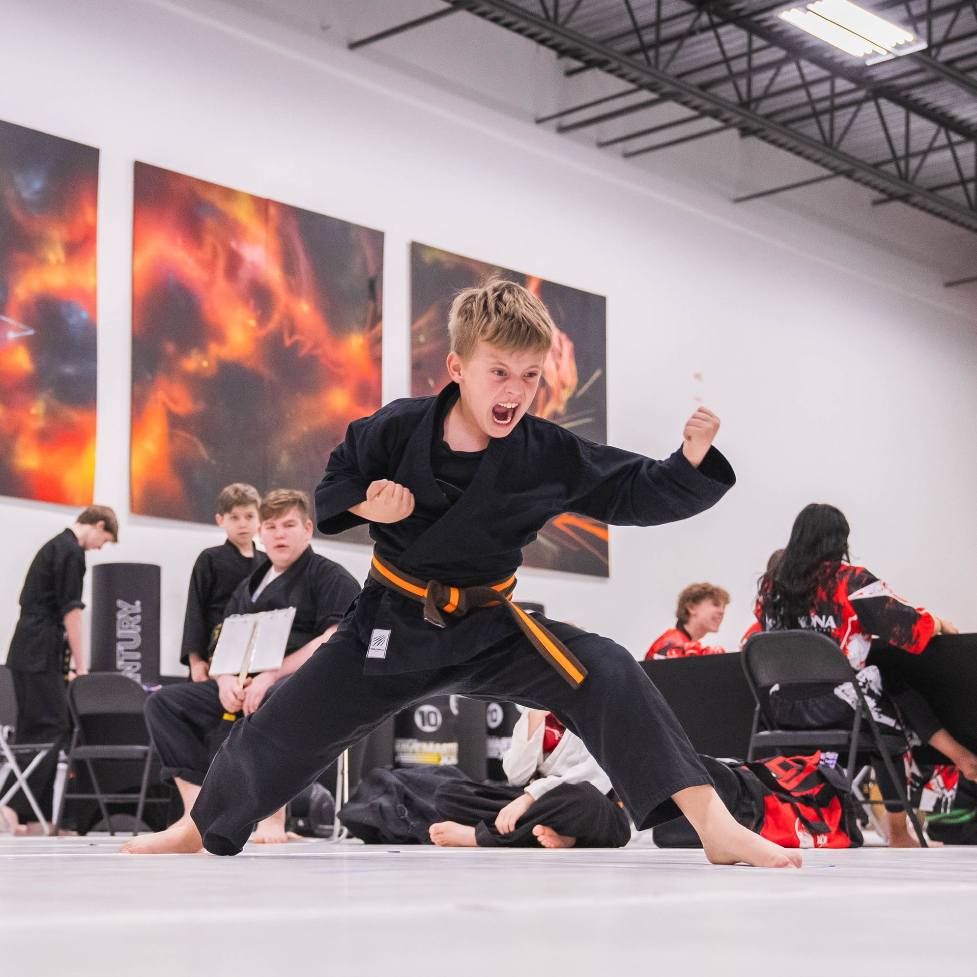 Kona Karate students learning through movement